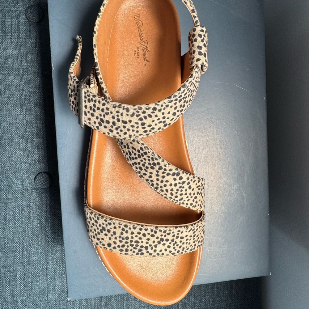 Universal Thread Women's Leopard Print Sandals - image 3